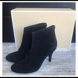 MICHAEL KORS Black Suede Nadia Bootie NIB